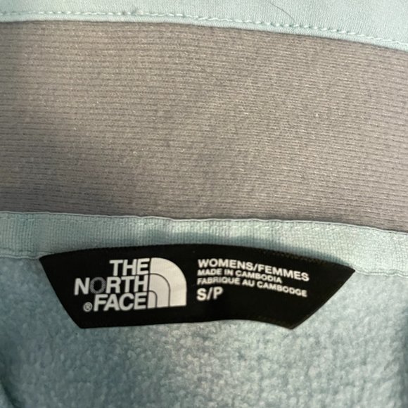 The North Face Baby Blue Fleece Soft Shell Zip up Sweatshirt - Picture 2 of 6